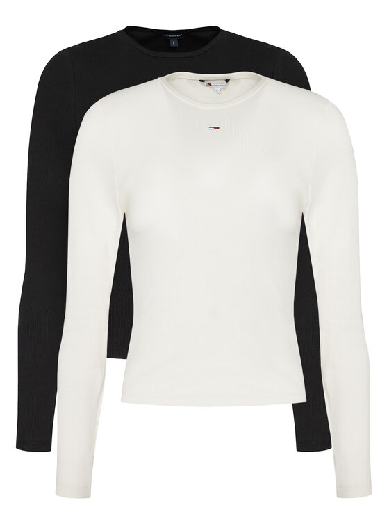 Tommy Jeans Комплект блузи Essential DW0DW17716 Цветен Slim Fit цвят на ниска цена