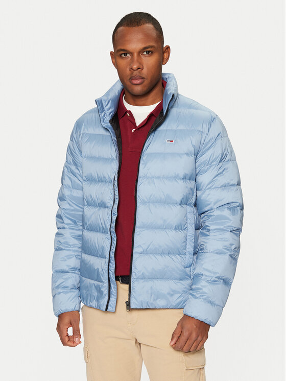 Tommy Jeans Пухено яке DM0DM20658 Син Regular Fit цвят на ниска цена