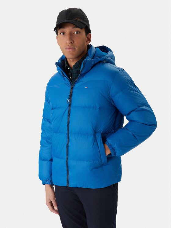 Tommy Jeans Пухено яке Essential DM0DM19786 Син Regular Fit цвят на ниска цена