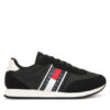 Tommy Jeans Сникърси Tjm Classic Runner EM0EM01709 Черен цвят на ниска цена