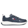 Tommy Jeans Сникърси Tjm Runner Leather EM0EM01621 Тъмносин цвят на ниска цена