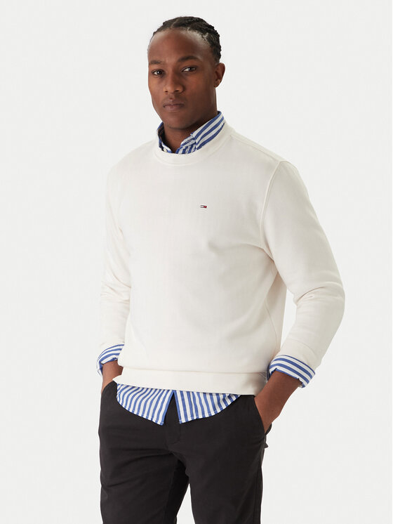 Tommy Jeans Суитшърт DM0DM20741 Екрю Regular Fit цвят на ниска цена
