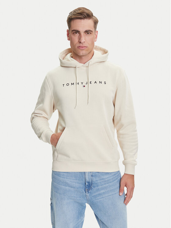 Tommy Jeans Суитшърт DM0DM20746 Бежов Regular Fit цвят на ниска цена