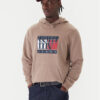 Tommy Jeans Суитшърт DM0DM22092 Кафяв Relaxed Fit цвят на ниска цена