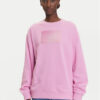 Tommy Jeans Суитшърт Gradient Flag DW0DW21396 Розов Relaxed Fit цвят на ниска цена