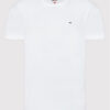 Tommy Jeans Тишърт DM0DM04411 Бял Slim Fit цвят на ниска цена