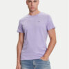 Tommy Jeans Тишърт DM0DM04411 Виолетов Slim Fit цвят на ниска цена