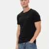 Tommy Jeans Тишърт DM0DM04411 Черен Slim Fit цвят на ниска цена