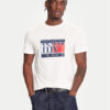 Tommy Jeans Тишърт DM0DM21977 Бял Regular Fit цвят на ниска цена