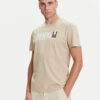 Tommy Jeans Тишърт Dna Flag DM0DM21941 Бежов Regular Fit цвят на ниска цена