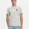Tommy Jeans Тишърт Dna Flag DM0DM21941 Зелен Regular Fit цвят на ниска цена