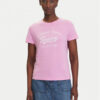 Tommy Jeans Тишърт Essential DW0DW21404 Розов Regular Fit цвят на ниска цена