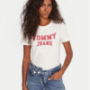 Tommy Jeans Тишърт Varsity DW0DW21966 Бял Regular Fit цвят на ниска цена
