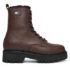 Tommy Jeans Туристически oбувки Tjw Urban Laceup Boot Wl EN0EN02906 Кафяв цвят на ниска цена