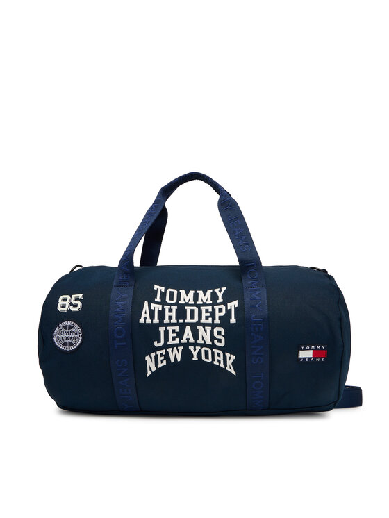 Tommy Jeans Чанта за уикенд Tjm Multi Graphic Duffle AM0AM13705 Тъмносин цвят на ниска цена