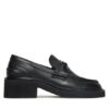 Tommy Jeans лоуфъри с дебела подметка Tjw Chunky Loafer EN0EN02789 Черен цвят на ниска цена