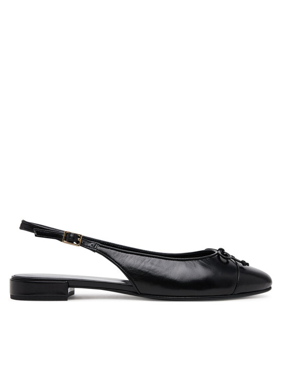 Tory Burch Балеринки 166592 Черен цвят на ниска цена