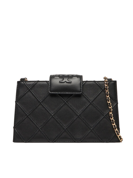 Tory Burch Дамска чанта Fleming Mini Chain Wallet 167250 Черен цвят на ниска цена