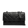 Tory Burch Дамска чанта Fleming Soft Grain Convertible Shoulder Bag 169791 Черен цвят на ниска цена