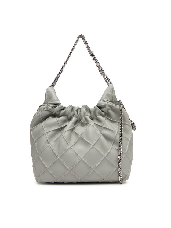 Tory Burch Дамска чанта Mini Fleming 162451 Сив цвят на ниска цена