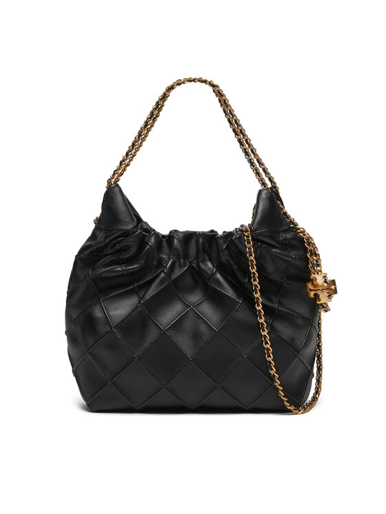 Tory Burch Дамска чанта Mini Fleming 162451 Черен цвят на ниска цена