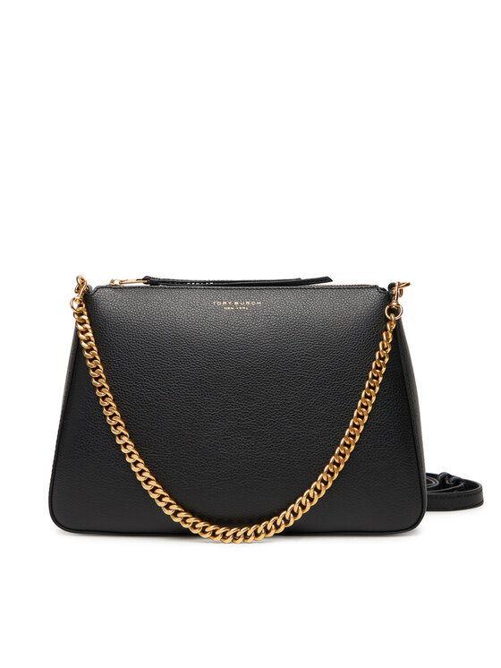 Tory Burch Дамска чанта Perry 175544 Черен цвят на ниска цена