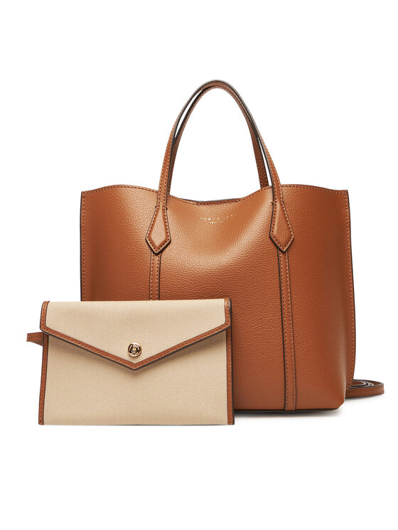 Tory Burch Дамска чанта Perry 177252 Кафяв цвят на ниска цена