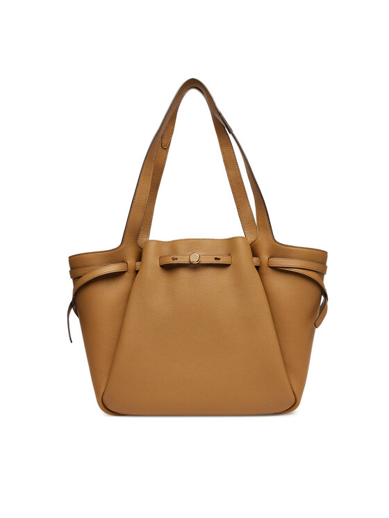 Tory Burch Дамска чанта Romy Tote 163388 Кафяв цвят на ниска цена