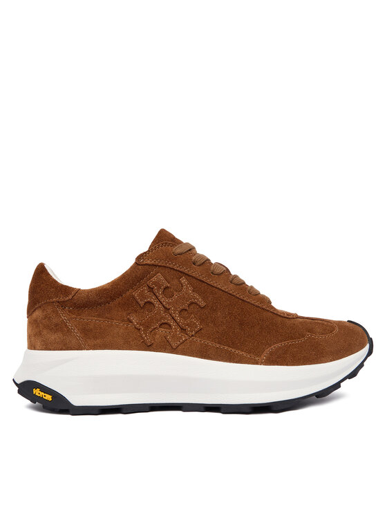 Tory Burch Сникърси Tory Trainer 170914 Кафяв цвят на ниска цена