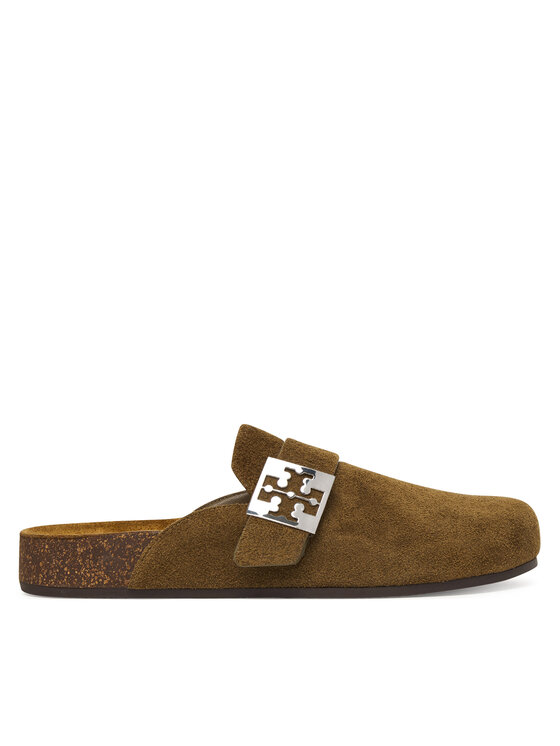 Tory Burch Чехли Mellow Mule 175424 Зелен цвят на ниска цена