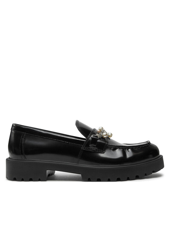 Tory Burch лоуфъри с дебела подметка Embellished Classic Lug Loafer 165828 Черен цвят на ниска цена