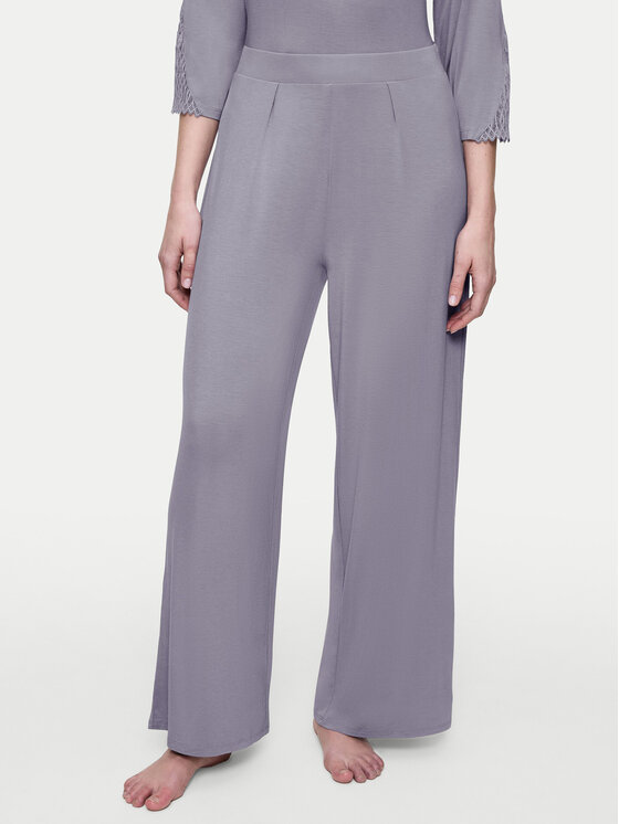 Triumph Долнище на пижама Aura Spotlight 10221403 Сив Relaxed Fit цвят на ниска цена