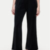 Triumph Долнище на пижама Sensual Velour 10225077 Черен Wide Leg цвят на ниска цена