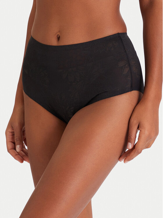 Triumph Класически бикини с висока талия Fit Smart 10202477 Черен цвят на ниска цена