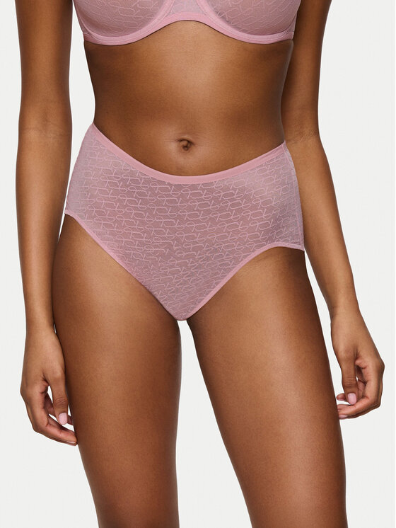 Triumph Класически бикини с висока талия Triumph Signature Sheer Maxi EX 10215936 Розов цвят на ниска цена