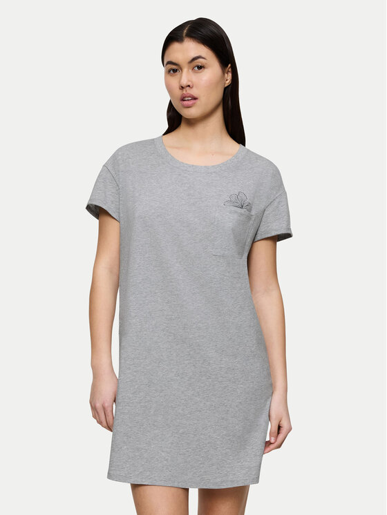 Triumph Нощница 10225066 Сив Regular Fit цвят на ниска цена