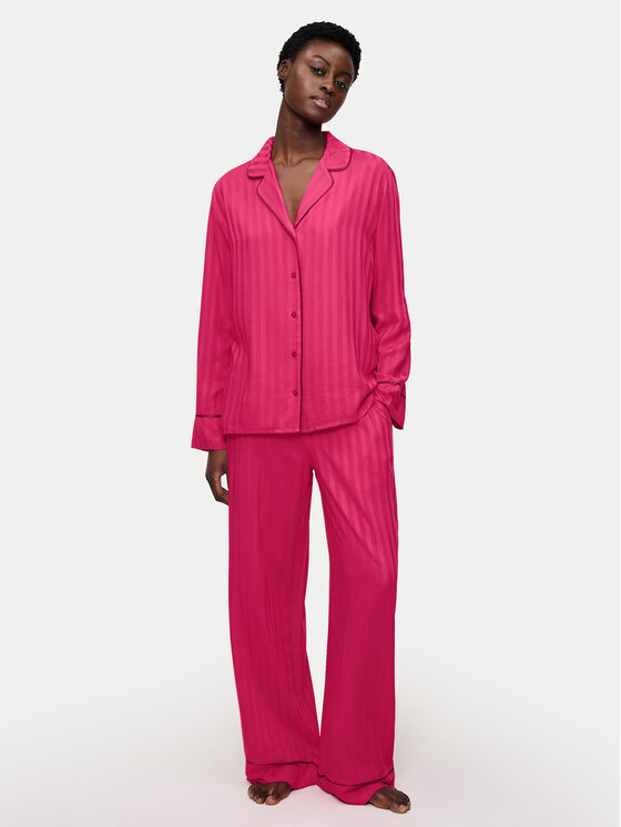 Triumph Пижама Amourette Jacquard 10225073 Розов Relaxed Fit цвят на ниска цена