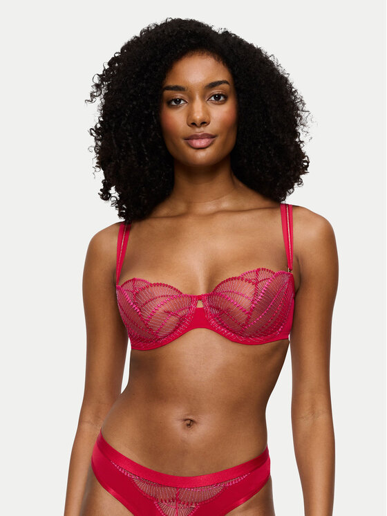 Triumph Сутиен балконет Palina Sea Full Of Stars 10222536 Червен цвят на ниска цена