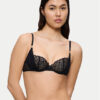 Triumph Сутиен балконет That Night In Vegas 10224863 Черен цвят на ниска цена