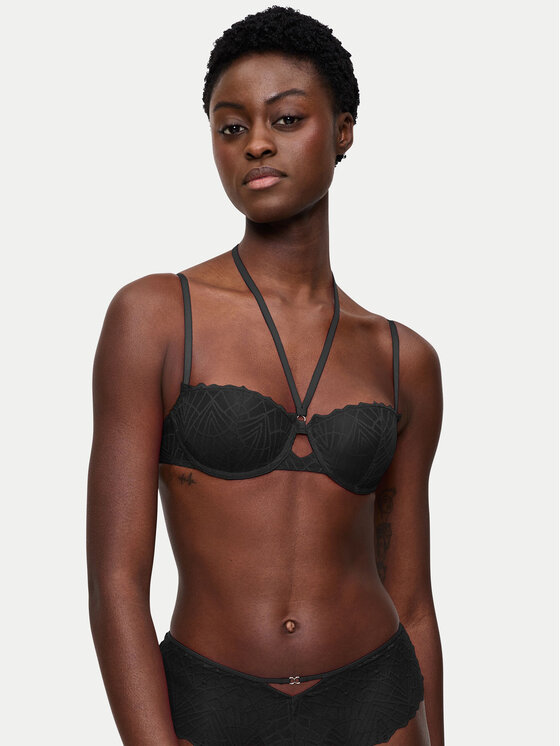 Triumph Сутиен балконет That Night In Vegas 10224874 Черен цвят на ниска цена