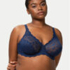 Triumph Сутиен с банели Amourette 300 10166797 Тъмносин цвят на ниска цена