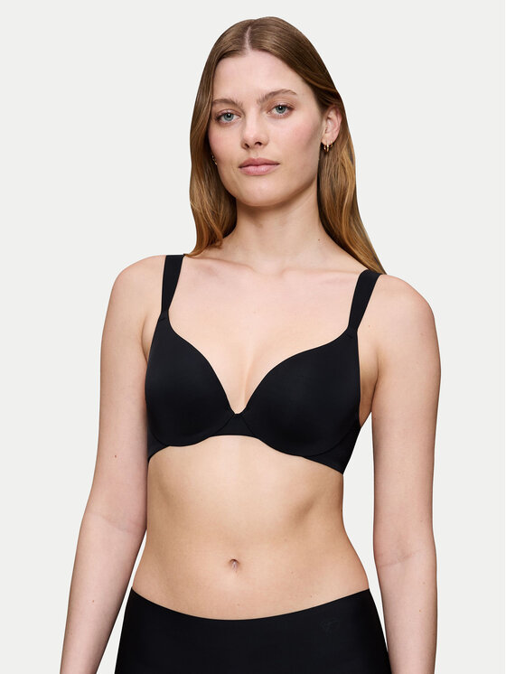 Triumph Сутиен с банели Body Make Up Illusion 10217848 Черен цвят на ниска цена
