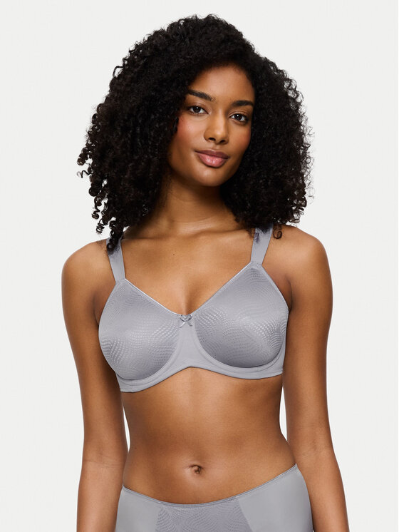 Triumph Сутиен с банели Essential 10219713 Сив цвят на ниска цена