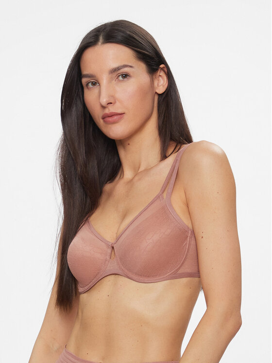 Triumph Сутиен с банели Triumph Signature Sheer W01 EX 10215906 Бежов цвят на ниска цена