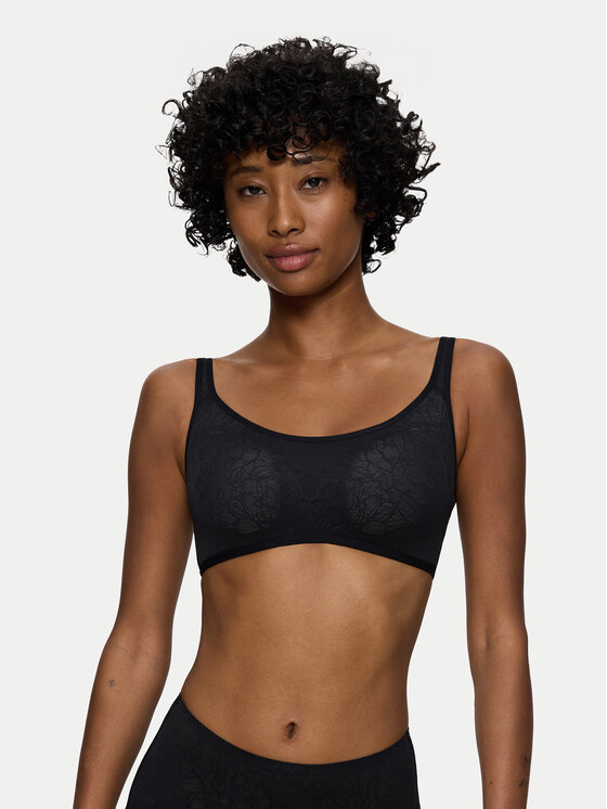 Triumph Сутиен-топ Fit Smart 10202460 Черен цвят на ниска цена