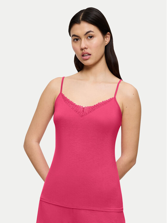 Triumph Тениска на пижама Aura Spotlight 10221405 Розов Regular Fit цвят на ниска цена