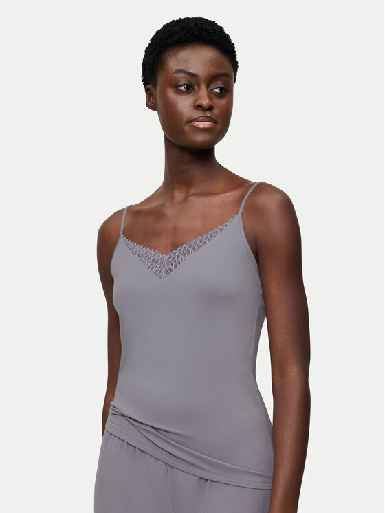 Triumph Тениска на пижама Aura Spotlight 10221405 Сив Regular Fit цвят на ниска цена