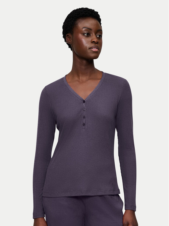 Triumph Тениска на пижама Mix&Match 10225031 Тъмносин Regular Fit цвят на ниска цена