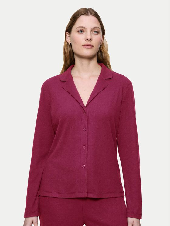 Triumph Тениска на пижама Mix&Match 10225047 Бордо Regular Fit цвят на ниска цена