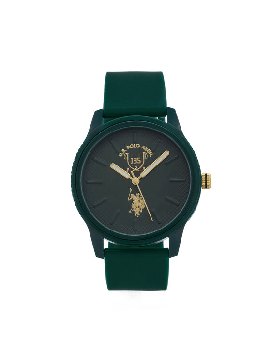 U.S. Polo Assn. Часовник 135Th Anniversary USP7318GR Зелен цвят на ниска цена
